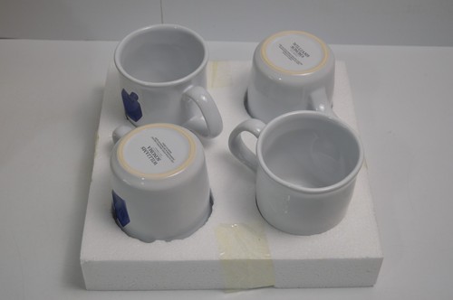 4 Williams Sonoma Dreidel Hanukkah Coffee Mugs NIB New Holiday - Picture 6 of 16