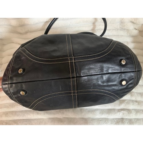 Coach Ergo Black Leather Tote Bag Silver Hardware Con… - Gem