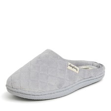 Women's Dearfoams Leslie House Clogs 5 to 6, Sleet Velour 
