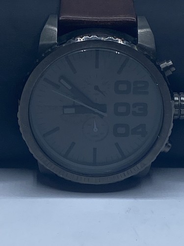 Oversized DIESEL Chrono Black Dial Men's Stainless Steel Watch