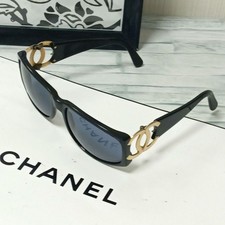 CHANEL Coco Mark CC Logo Sunglasses Pre-Owned Black Italy Authentic M03130
