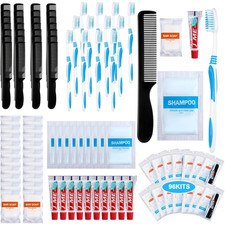 96 Sets Personal Hygiene Kit Basic Toiletry Kits Homeless Supplies Bulk for Wome