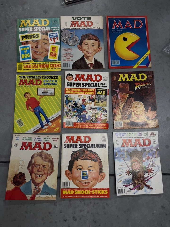 VINTAGE Mad Magazine Lot of 20  Magazines 1977 - 1987 Titles in Photos - Image 2 of 3