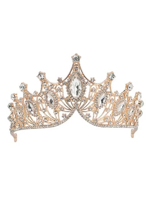 Goldenes Diadem Ophelia - Funkelnder Kopfschmuck für die Märchenprinzessin - Bild 1 von 4