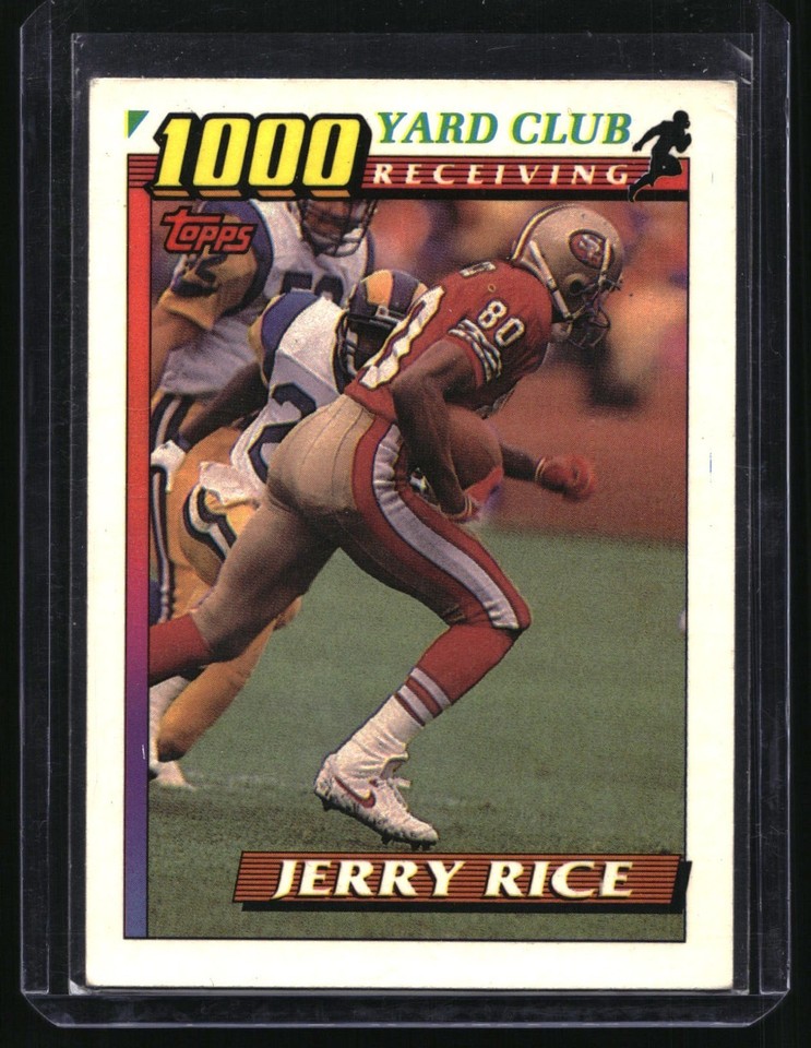 1991 Topps #1 Jerry Rice 1000 Yard Club 1991 Topps #1 Jerry Rice 1000 Yard Club
