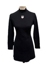Target Black History Month Sheath Dress Black Mock Neck Long Sleeve Size XS