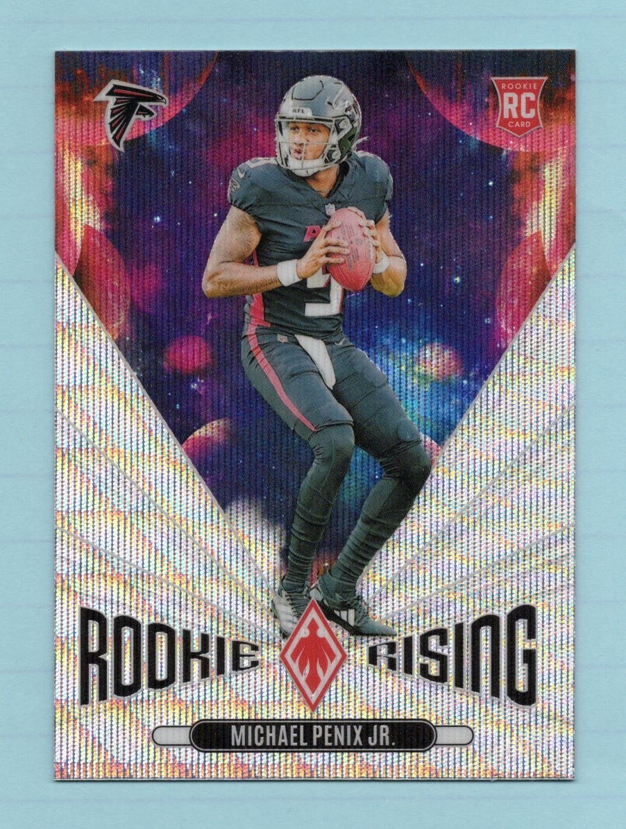 2024 Panini Phoenix Rookie Rising Siver Wave Prizm #MPJ Michael Penix Jr RC