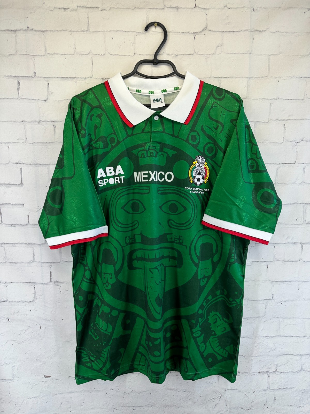 MEXICO TEAM 1996 1998 VINTAGE RETRO SOCCER FOOTBALL SHIRT JERSEY HOME SIZE L