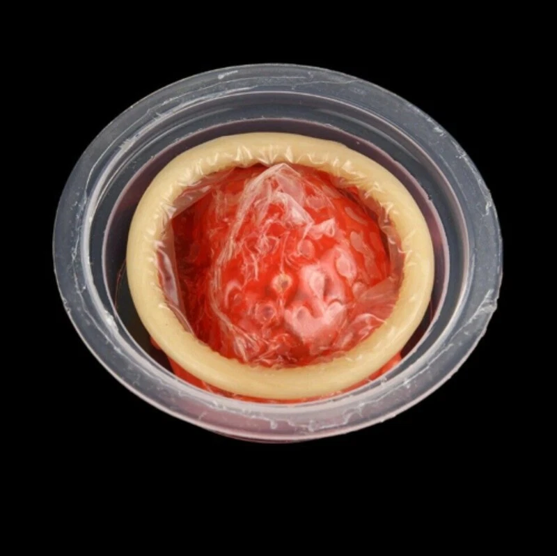 Juego de 5 condones de látex con púas punteadas de coral ultrafinos para hombres productos sexuales Foto 4 de 4