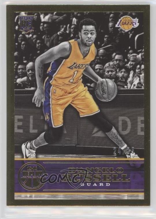 2015-16 Panini Replay Gold 24/25 D'Angelo Russell #52 Rookie RC zj0