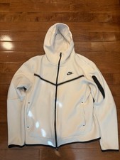 Nike Tech Fleece Windrunner Full Zip Hoodie Jacket Men Medium White CU4489