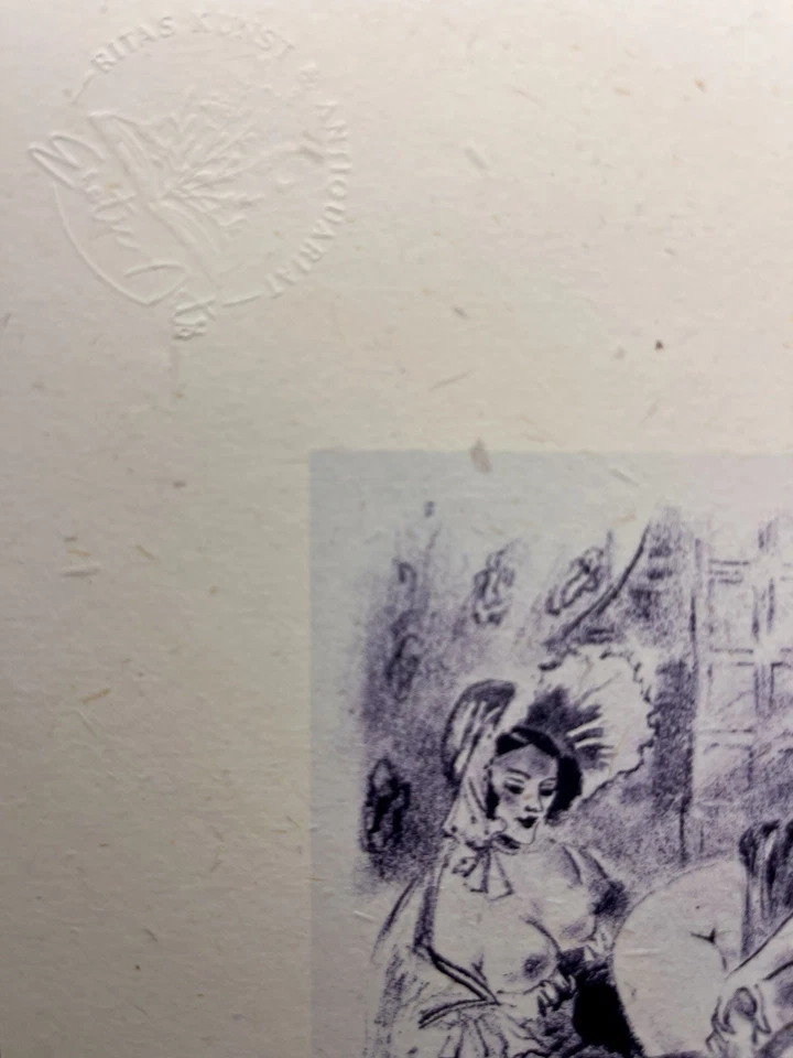 Erotic Artprint Kohlezeichnung LGBTQ Orgie A Berthomme zu Gamiani 2 nuits d‘exes - Bild 2 von 2