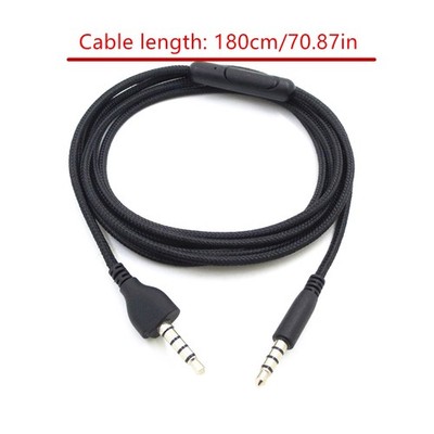 1.8m 3.5mm Earphone Cable Audio Cord Replacement For DELL ALIENWARE AW920H