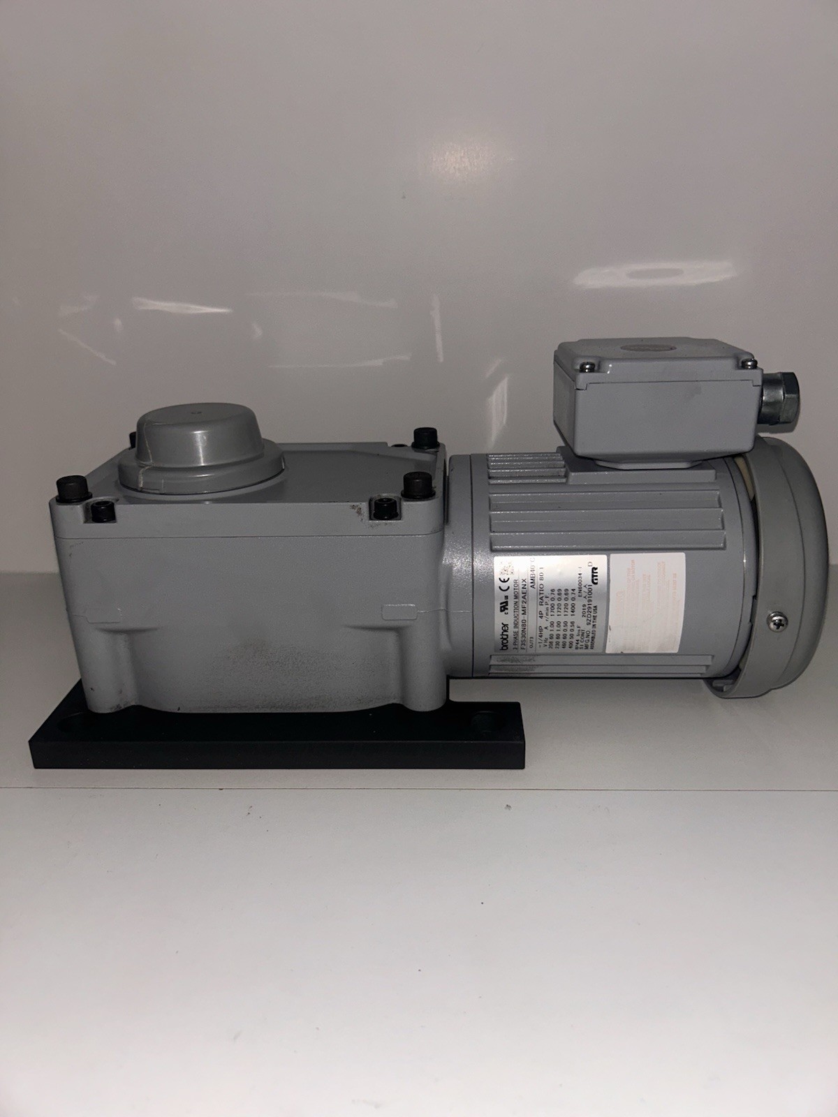 Brother F3S30N80-MF2AENX Gearmotor 80:1 Ratio 3 Phase Induction Motor