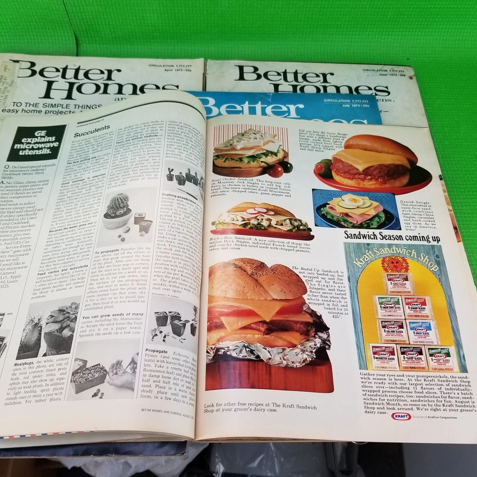 ✅Vintage 1973 Better Homes and Gardens Magazine Lot of 7 Recipes, Ads & Toys - Image 4 of 4