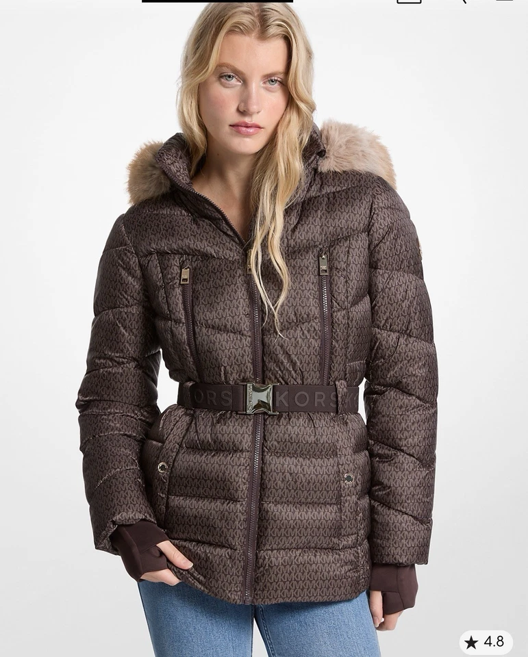 Chaqueta VERONICA BEARD Azul Denim Negro Cuero Borde Extraíble Cuello Piel Cremallera 4 Foto 2 de 4