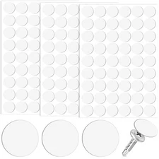 162 Pcs 21mm Self Adhesive Screw Cover Stickers Screw Hole Cover Caps