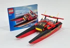 Vintage Lego City Harbor Speedboat 7244 100 % Complete Set w/Instructions