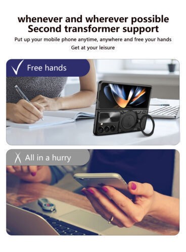 For Samsung Galaxy Z Fold 7 6 5G Shockproof hard back hard Flip cover Case - 第 8/17 張圖片