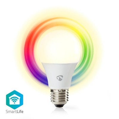Smart Life LED Leuchte Glühlampe Birne Regenbogenfarben A60 E27 WiFi 6W warmweiß