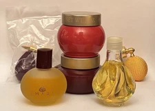 Avon original Imari & Candid cologne sprays in vintage atomizer + crème/softener