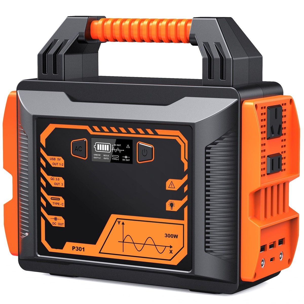 PryMAX M300 Portable Power Station 300W (Peak 600W), Solar 