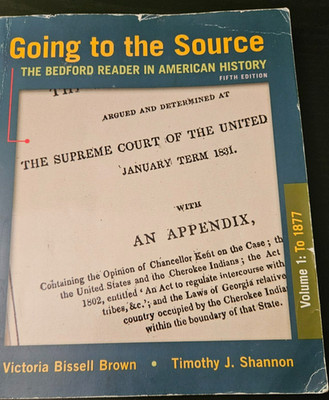 Going to the Source Volume 1  by Victoria Bissell Brown 5th Ed. GOOD