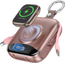 Portable Charger, 10000Mah 22.5W Fast Charging Power Bank with Built-In Cables,