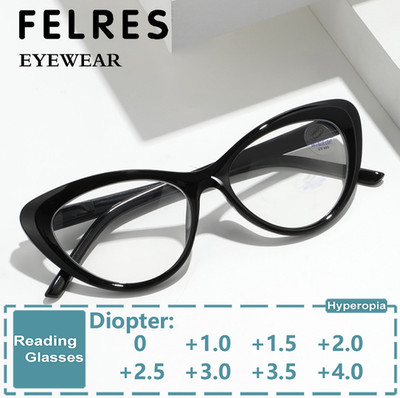 Women Cat Eye Full Frame Reading Glasses Anti Blue Light Clear Lens Glasses New 