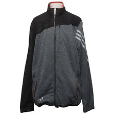 Adidas, Trainingsjacke, Jungen, Gr&ouml;&szlig;e: 164, Grau/Schwarz, Polyester #Y7t