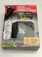 Universal 45.5" W x 25.25" L x 32.5" H 2 Burner Premium Griddle Cover Heavy Duty