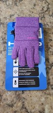HEAD Kids&rsquo; Touchscreen Gloves Mittens Purple/Black Size L Sensatec New with Tags
