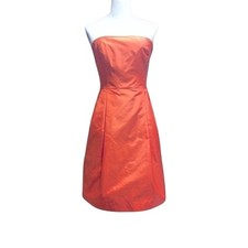 Ann Taylor Strapless Dress Coral 4
