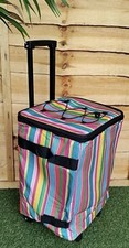Pull Along Picnic cooler trolley Bag Wheeled Size 25cm x 30cm x 41cm New  