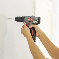 Hyper Tough 80206 12V Max Cordless 3/8-inch Drill Driver 50-Piece Project Kit