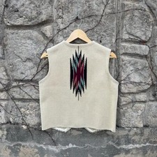 Ortega Handmade Vintage Weave Wool Native Western Skirt  Vest M Official