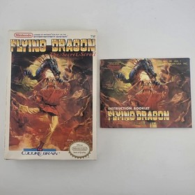 Flying Dragon The Secret Scroll Nintendo NES Box & Manual Only 1988 *Read*