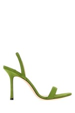 JIMMY CHOO Jenn 100mm Clover Suede Sandals New Authentic