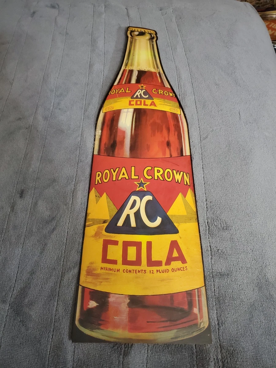 Targa In Metallo Vintage RC Cola Con Corona, 20,3x30,5 Cm, Decorazione Da Parete Per Bar E Locali, Stile Retrò - 4