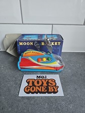 Moon Rocket Tin Toy in box Vintage MS 353