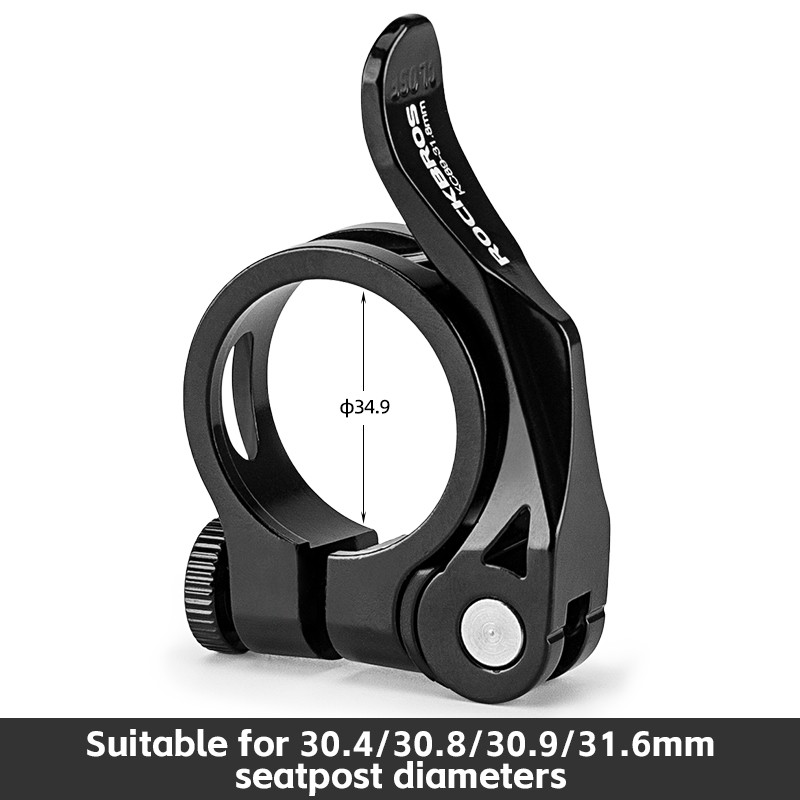 ROCKBROS Bike Seatpost Clamp MTB Quick Release Seat Post Collar 31.8/34.9mm