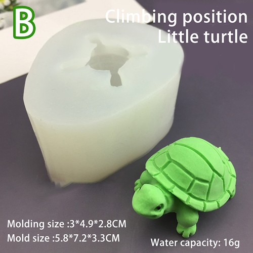 Cartoon Turtle Silicone Mold DIY Fondant Chocolate Cake Decor Candle Soap Mo _xi - Picture 7 of 11
