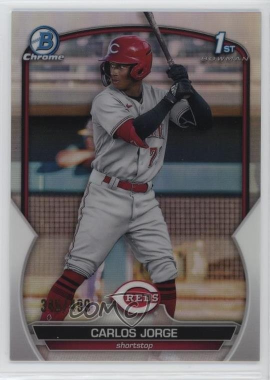 2023 Bowman Chrome Prospects Refractor 345/499 Carlos Jorge #BCP-120 04rq