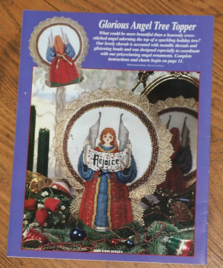 VTG 1995 Cross Stitch & Country Crafts Angel Ornaments Pattern Book - Image 2 of 2