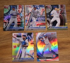 2020 Bowman's Best Refractor Chicago Cubs Team Set 5 Cards: Base + Top Prospects