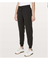 Lululemon Women Pants Black On The Fly Jogger Pull On Casual Stretch Size 2