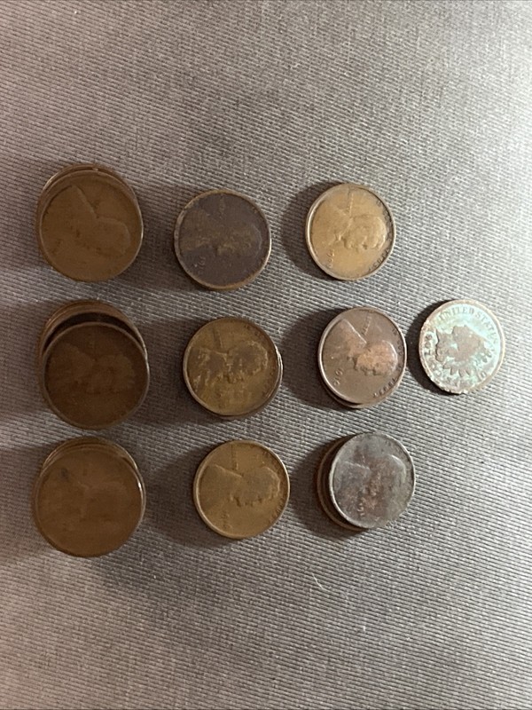 Teens Lincoln Wheat penny lot 1909 Up To 1919- 50 Coins- Free Shipping!