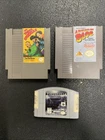 NES and N64 Lot Forsaken 64, Boy And The Blob, The three Stooges, Untested As Is