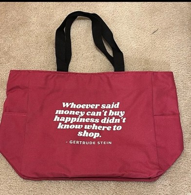 Port Authority Zippered Tote Bag  Whoever said money can t buy happiness 