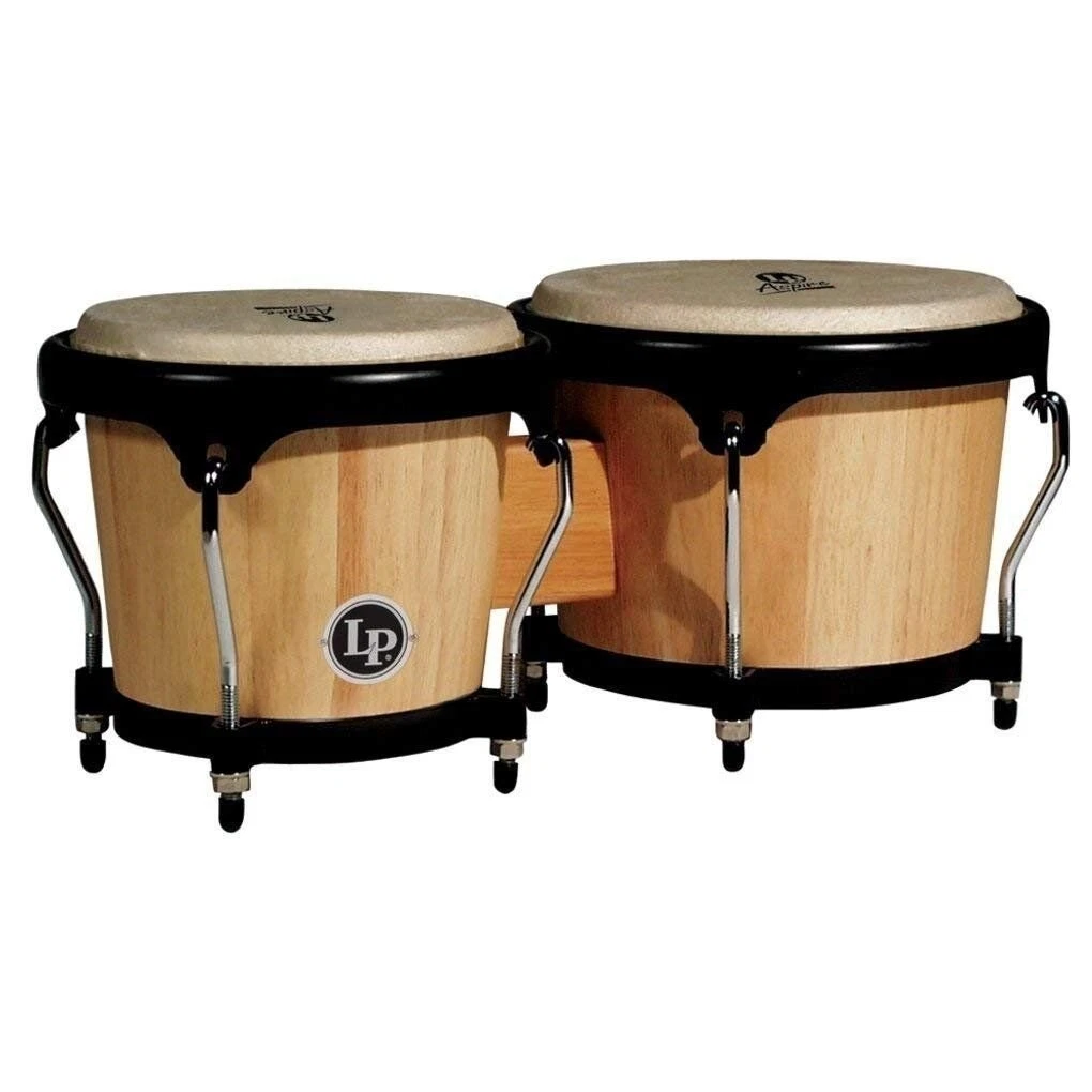 LP Aspire Wood Bongos LPA601-AW ボンゴ Buy LP Lpa601 Aspire Oak Bongos With Black Hardware Natural online